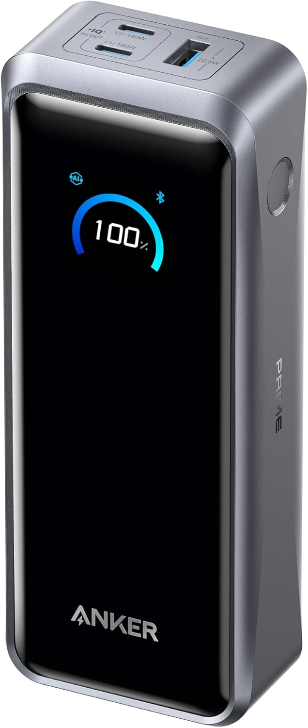 Anker Prime Power Bank 26250mAh 300W Max Bi-Directional with Display