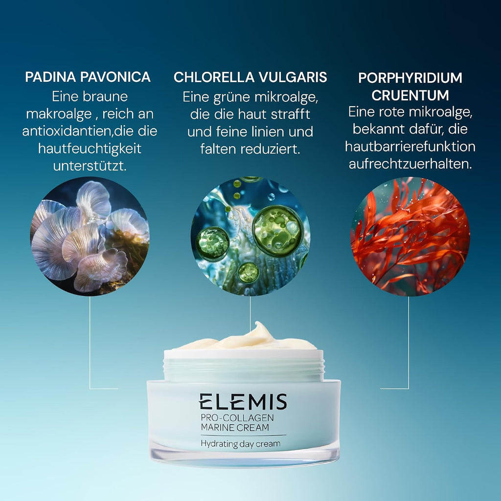 ELEMIS Pro-Collagen Marine Cream SPF 30 – Feuchtigkeitsspendende Tagescreme, 50 ml