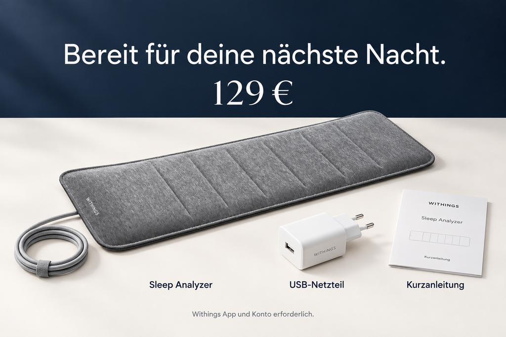 Withings Sleep Analyzer – Schlafanalyse ohne Wearable