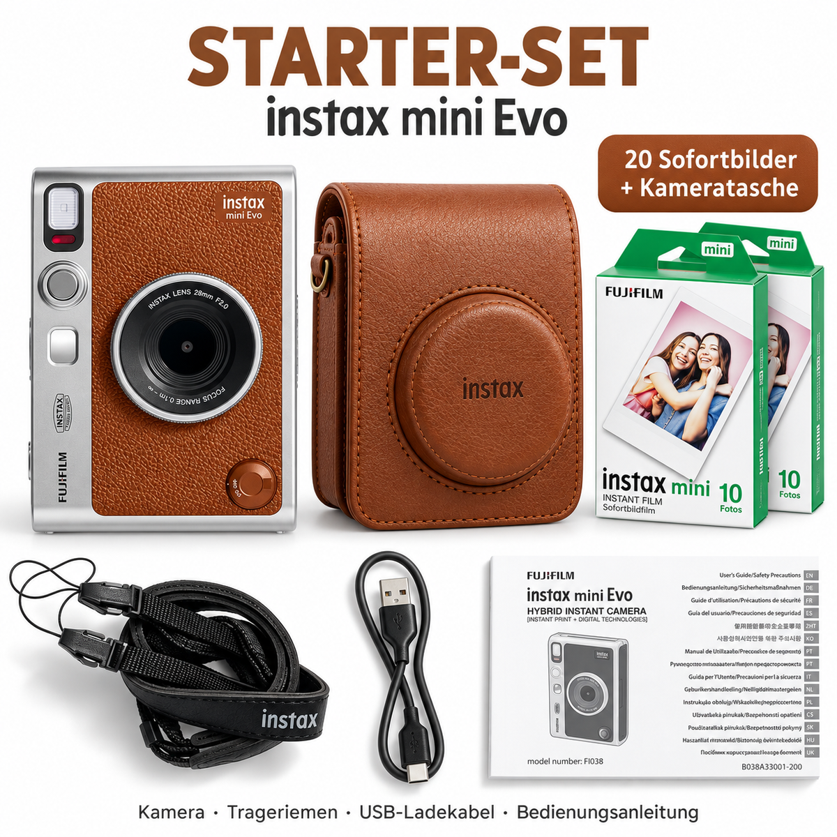FUJIFILM instax mini Evo™ Hybrid-Sofortbildkamera