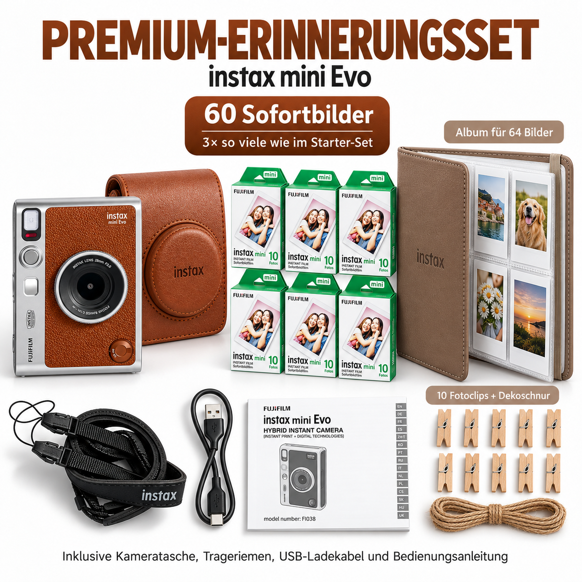 FUJIFILM instax mini Evo™ Hybrid-Sofortbildkamera
