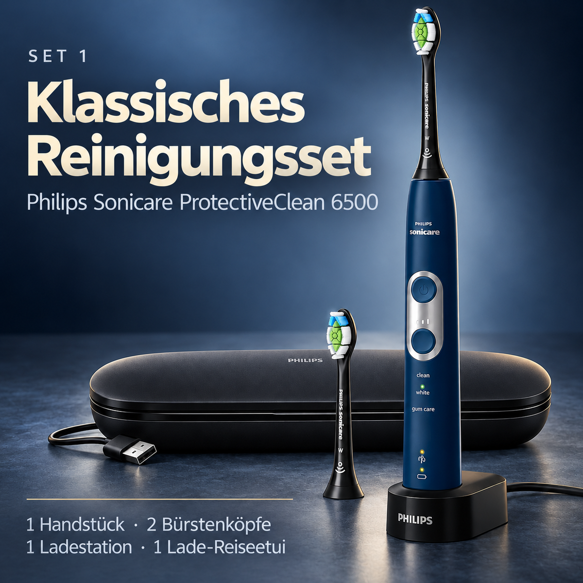 Philips Sonicare ProtectiveClean 6500 – Intelligente elektrische Zahnbürste