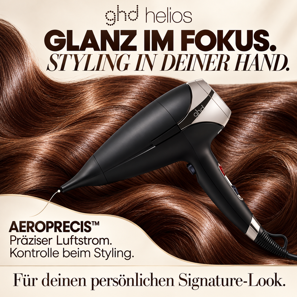 ghd helios Föhn: Schneller Haartrockner, leise & leicht, Blowout Styling