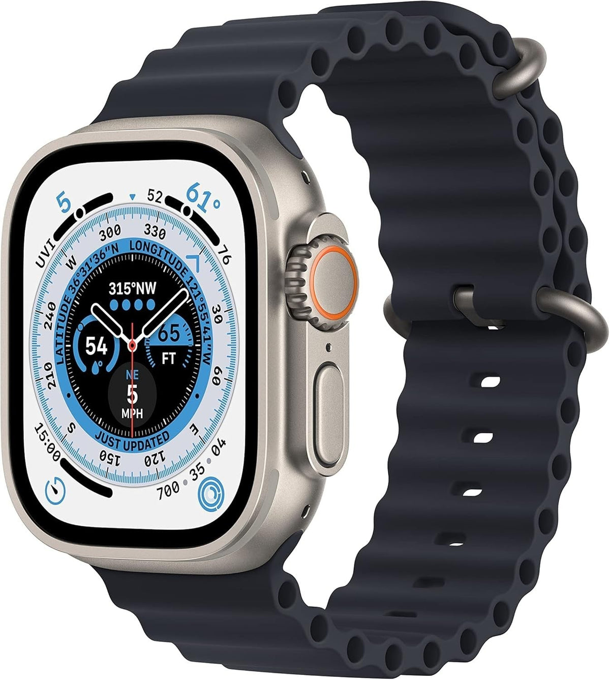 Apple Watch Ultra (1. Generation) – 49 mm Titan, GPS + Cellular, generalüberholt