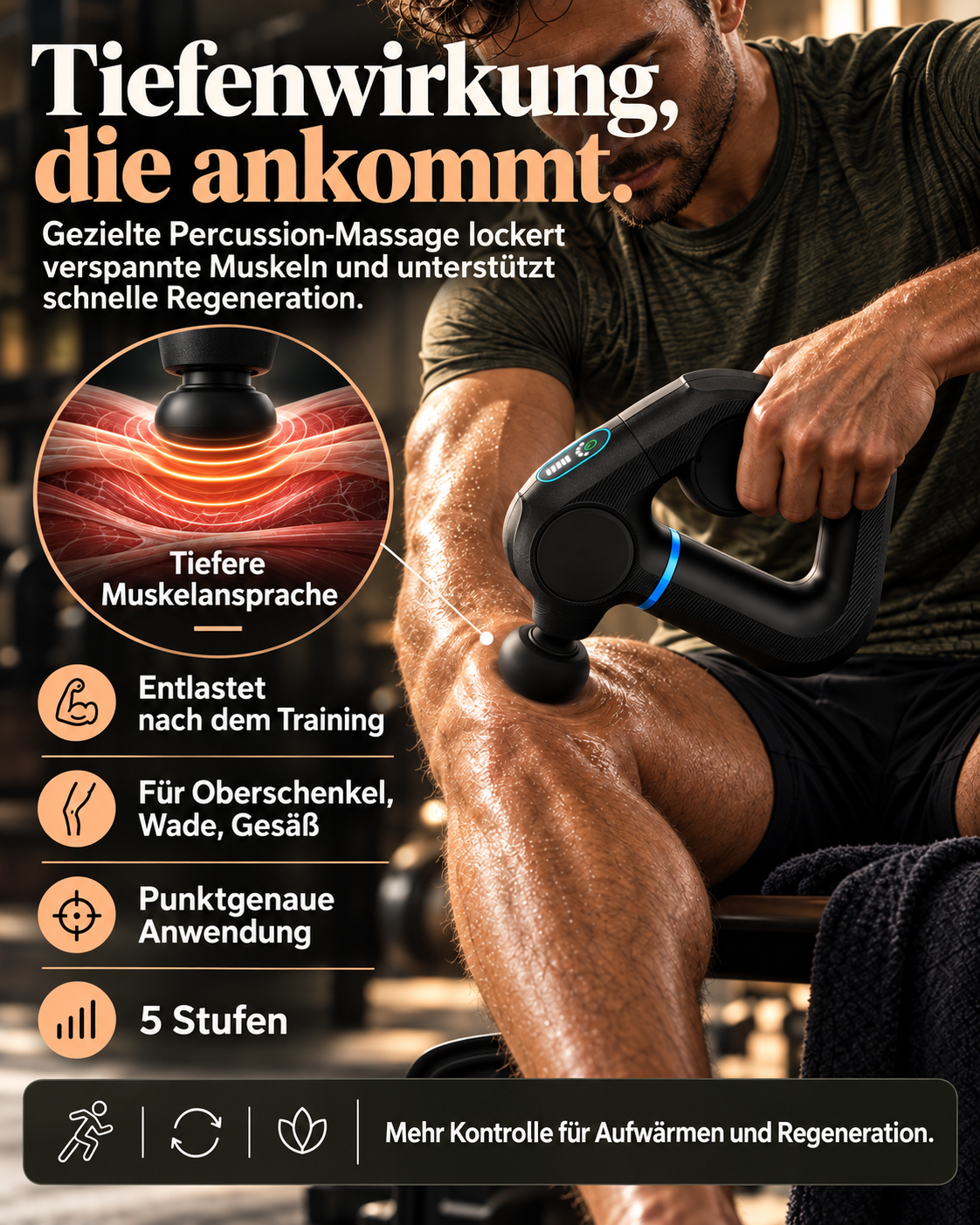 Faszienpistole zur Tiefengewebsentspannung