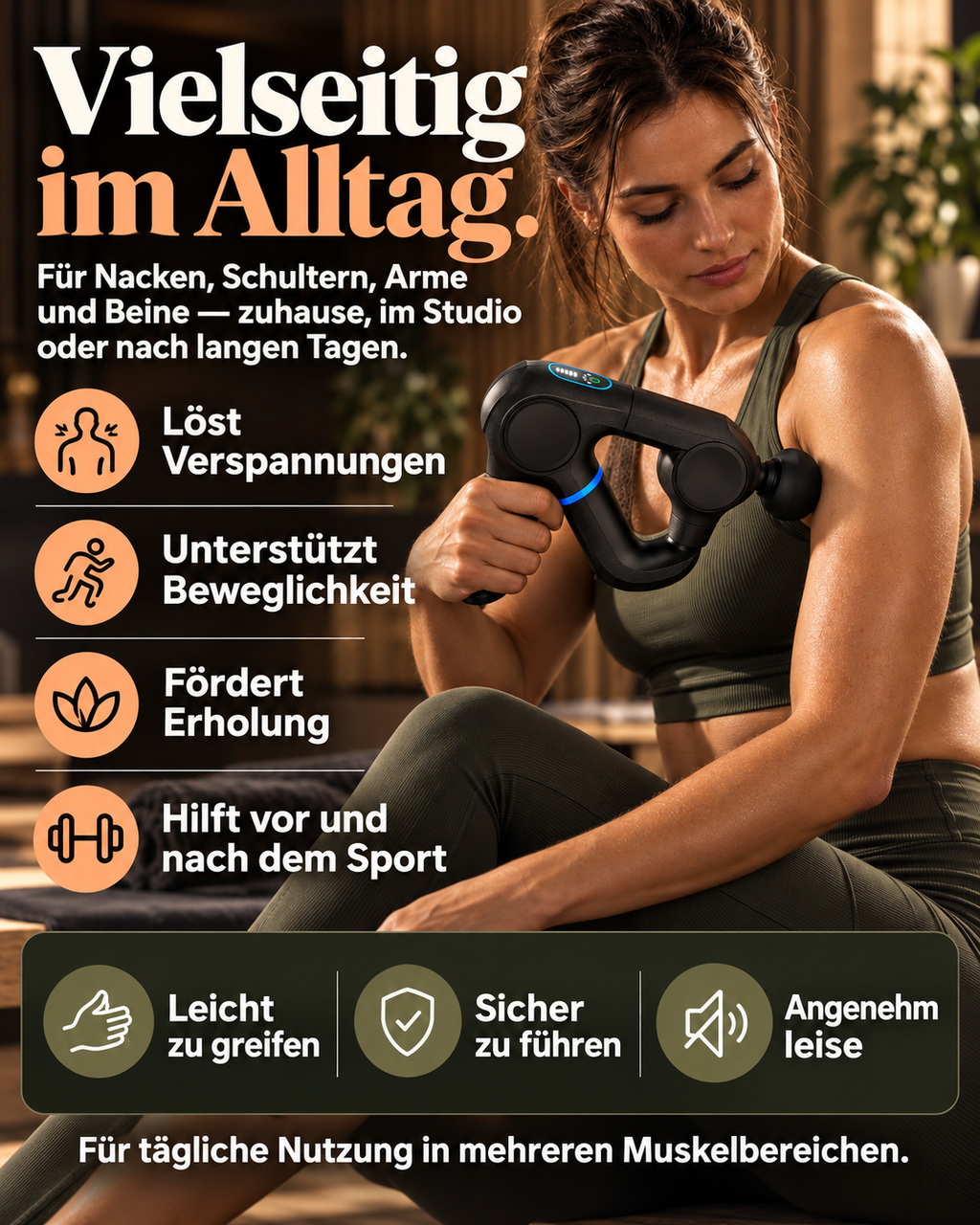 Faszienpistole zur Tiefengewebsentspannung