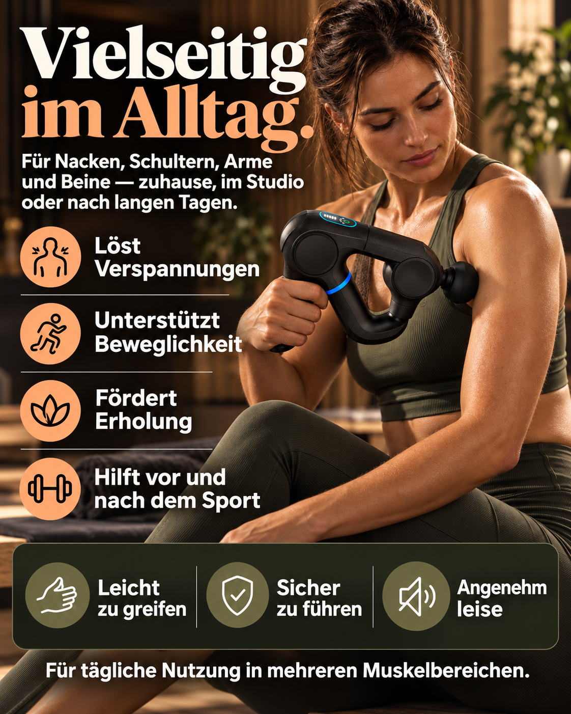 Faszienpistole zur Tiefengewebsentspannung