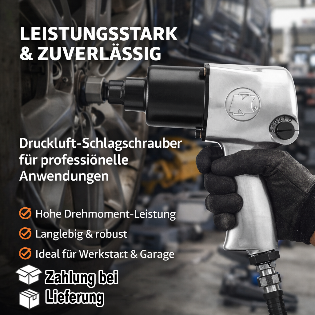 Hochwertiger 8000-U/min-Schlagschrauber, professionelles Druckluftwerkzeug für Autoreparaturen, Schraubenschlüssel, Druckluft-Schlagschrauber