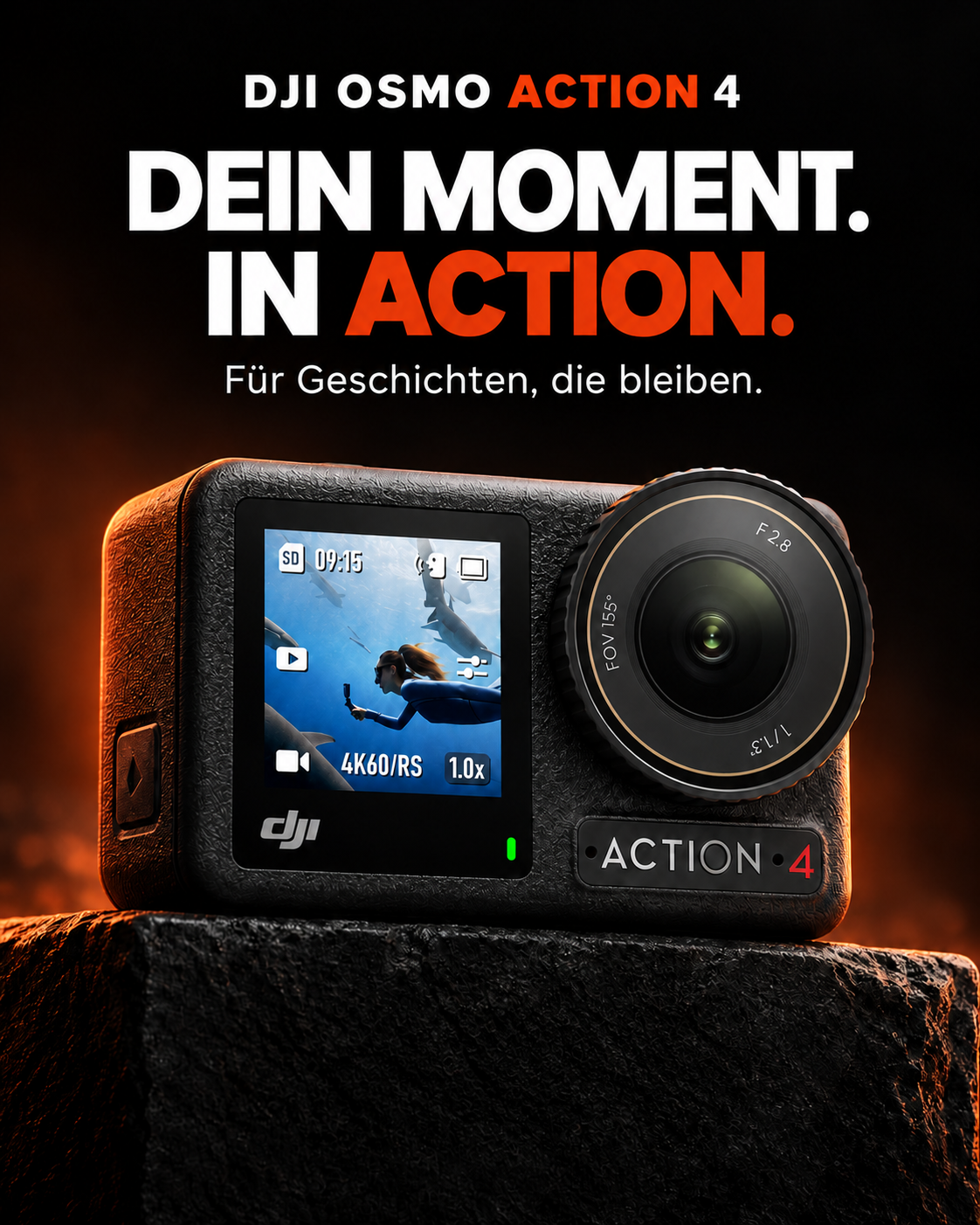 DJI Osmo Action 4 Standard Combo  4K 120fps Action-Kamera